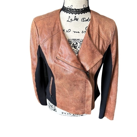 G by Guilliani Faux Leather MOTO Style Jacket Sz Small - Picture 3 of 14